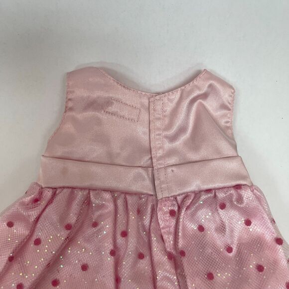 OG Dolls Battat Pink Doll Dress Sleeveless Polkadots - Picture 5 of 7